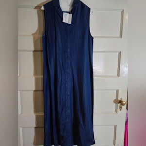 Monterey Bay, Shimmering denim maxi dress (16 Can397, 10 Can398, 12 Can399)